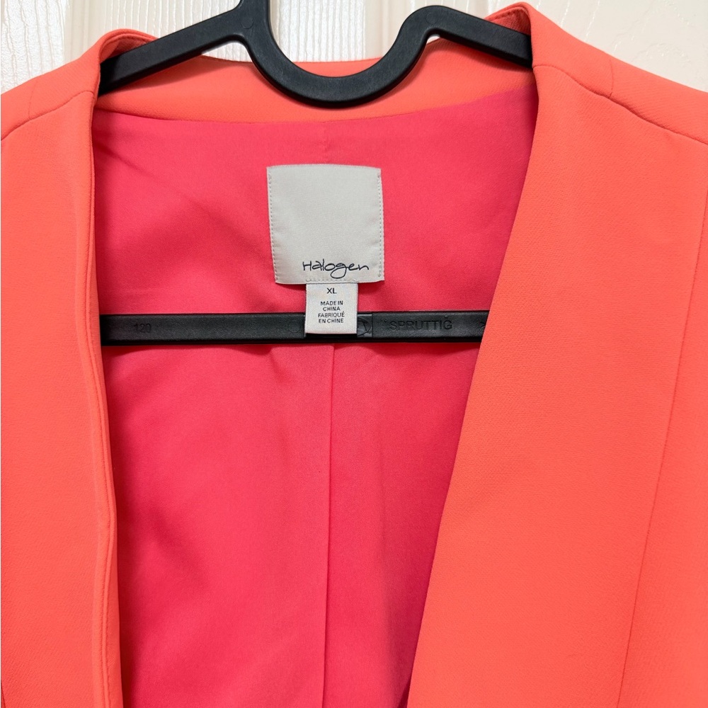 Halogen Women's Vibrant Coral Suit Jacket